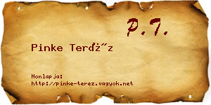 Pinke Teréz névjegykártya